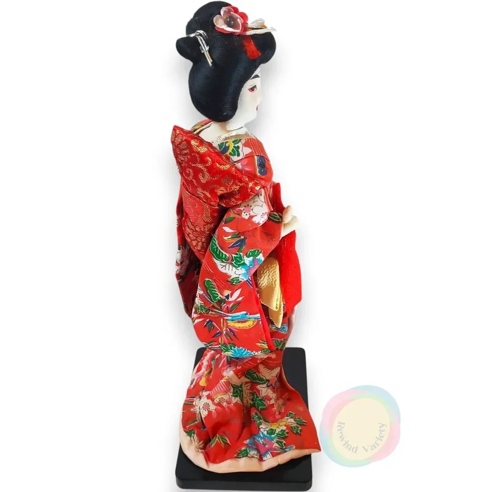 Vintage 1962 1963 Japanese Geisha Dolls Set of 3 11